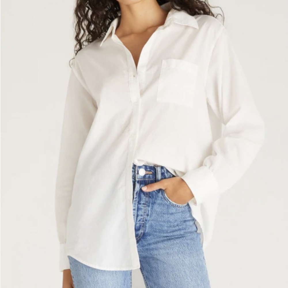 Z Supply White Poolside Shirt
